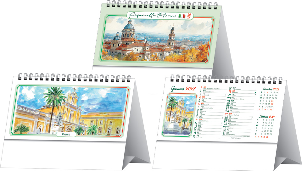 Calendari da banco Città d'Italia