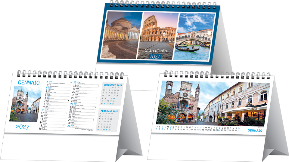 Calendari da banco Paesaggi e Città