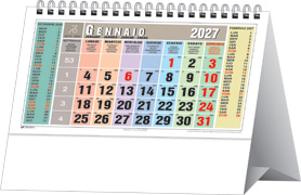 Calendario Spiralato da tavolo Multicolor