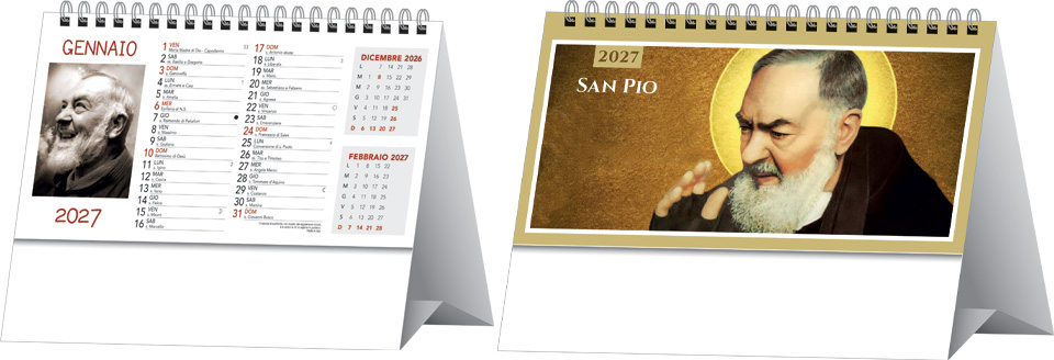 Calendari da banco San Pio