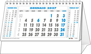 Calendario spiralato da tavolo Universo