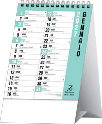 Calendario spiralato da tavolo Torre
