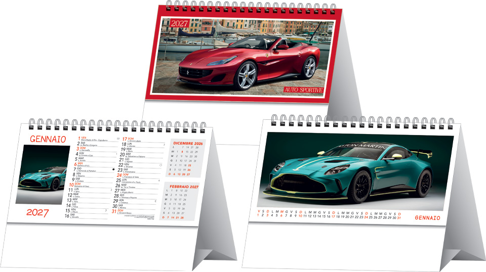 Calendari da banco Auto Sportive