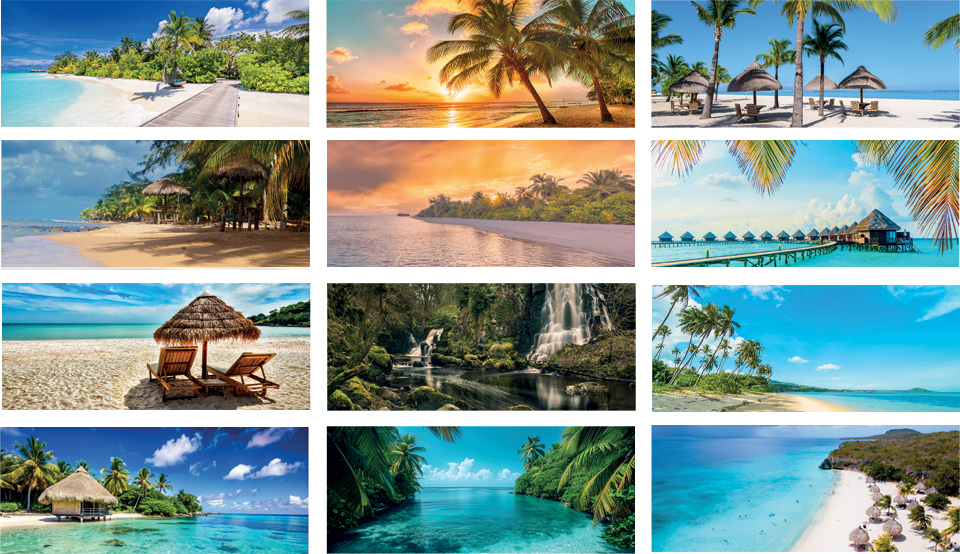 Calendari da banco Mari tropicali
