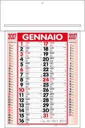 Calendario Girafoglio Twister Rosso