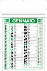 Calendario Girafoglio Twister Verde