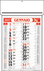 Calendario passafoglio Rotax rosso