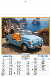Calendario auto d'epoca