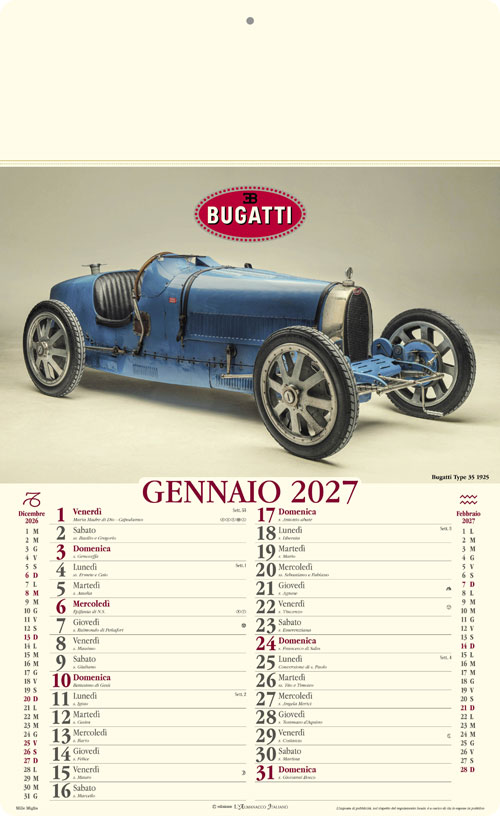 Calendario Mille Miglia