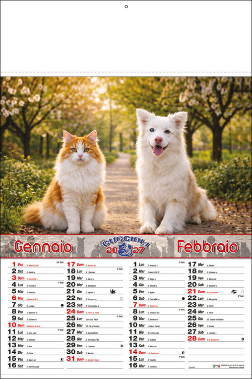 Calendario Cuccioli