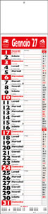 Calendario olandesino Santorini Rosso