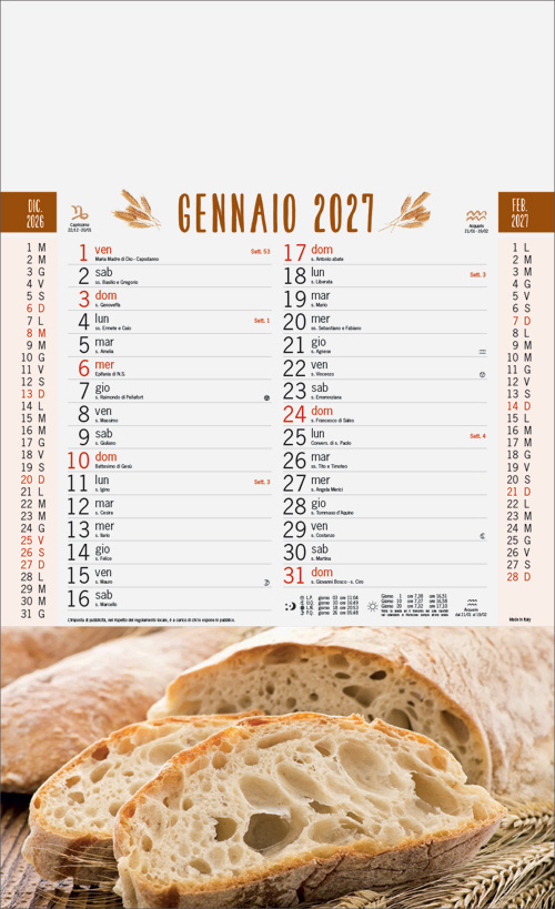 Calendario Pane