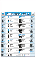 Calendario olandese Bilaterale Blu