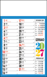 Calendario Svedese blu