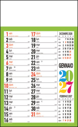 Calendario Svedese verde