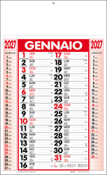 Calendario olandese Cervino Rosso