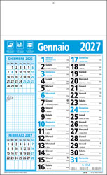 Calendario olandese Note Blu
