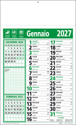 Calendario olandese Note Verde
