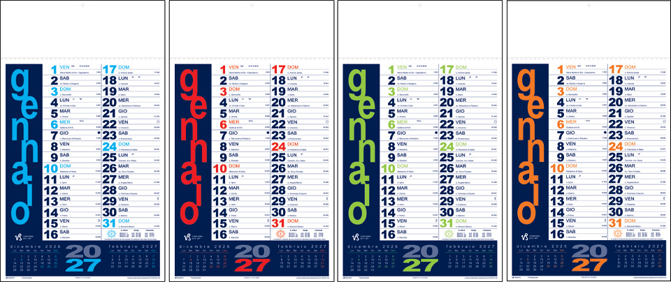 Colori Calendario Portoghese