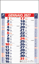 Calendario olandese Tris Rosso