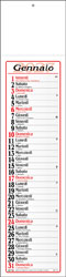 Calendario olandesino Cinesino Rosso
