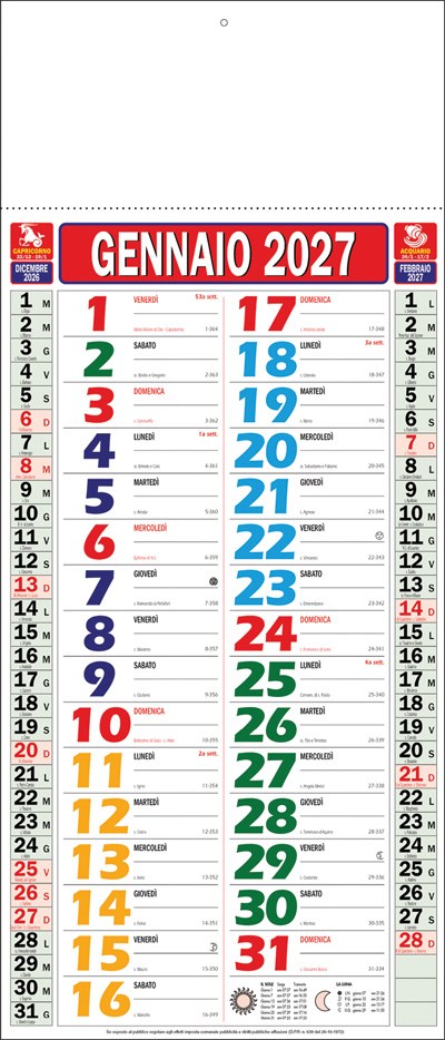 Calendario olandesino Irlandese