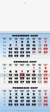 Calendario Trittico a foglio unico Mexico