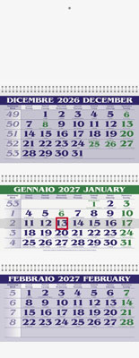 Calendario trittico Triplete